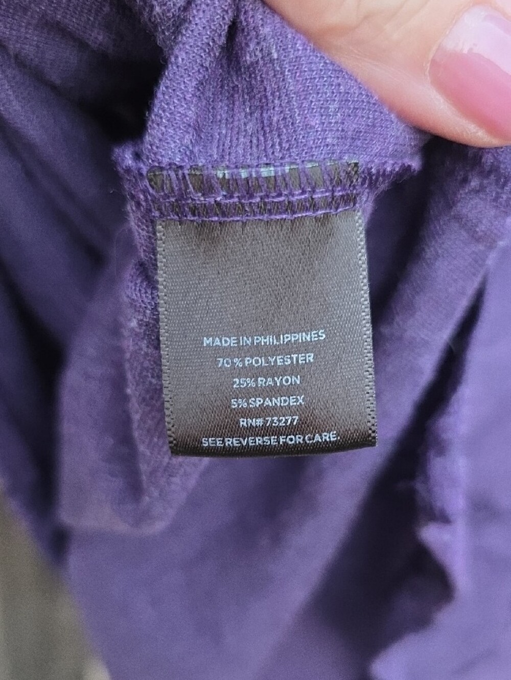 Simply Vera Vera Wang Purple Floral-Texture Tank Top - Picture 9 of 10